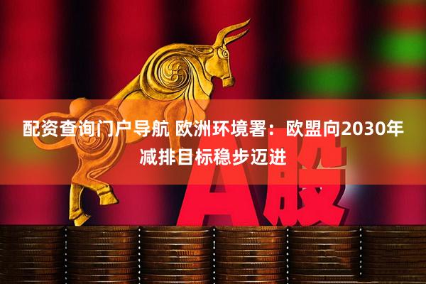 配资查询门户导航 欧洲环境署：欧盟向2030年减排目标稳步迈进